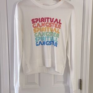 Spiritual Gangster Crewneck Savasana Crew Neck Sweatshirt Size L NWT